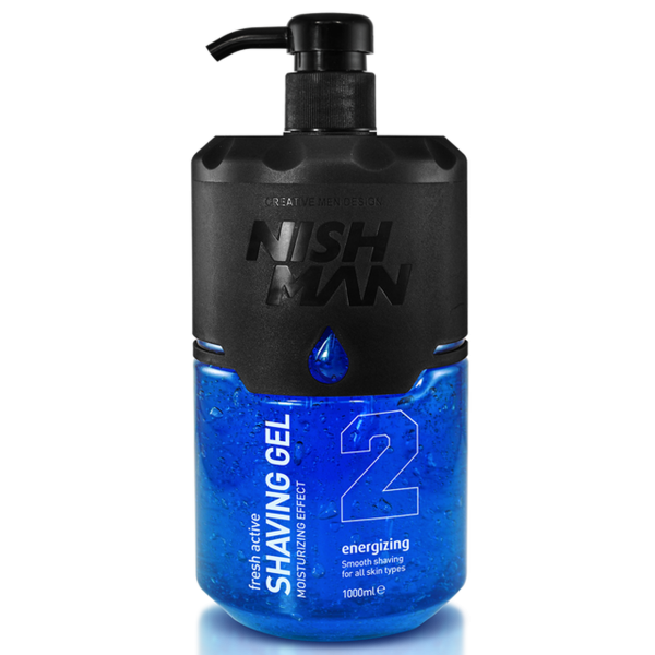 Gel za brijanje s pumpicom NISHMAN 2 Barber 1000 ml -